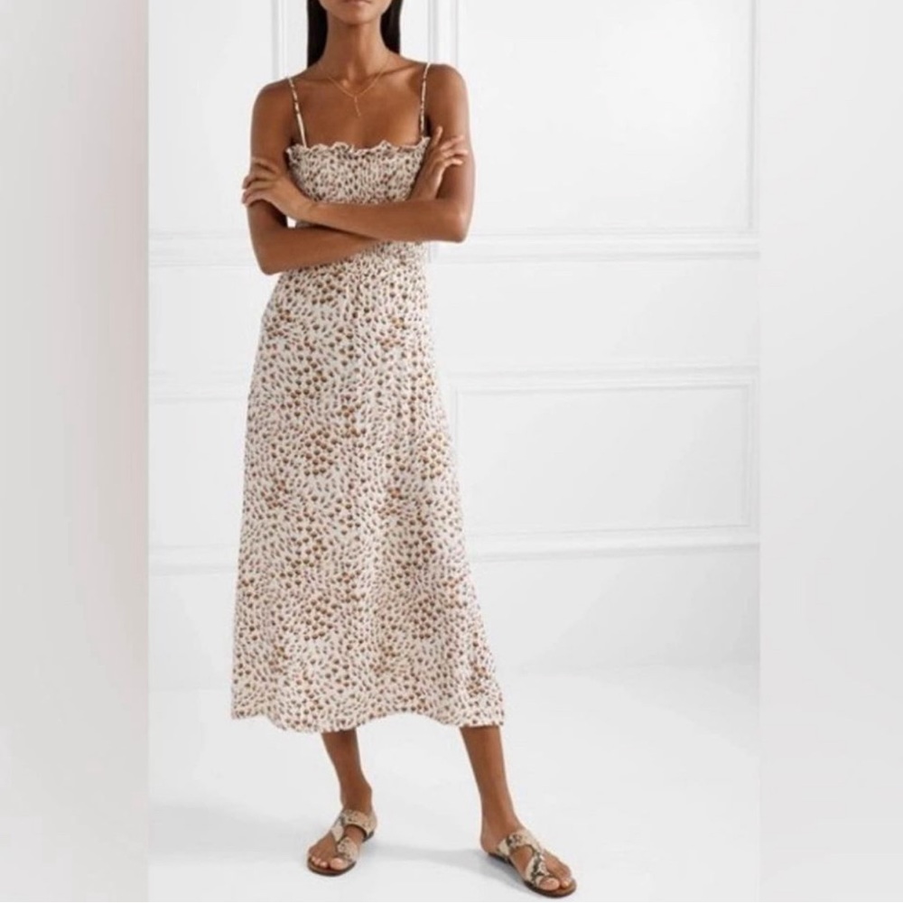 Faithfull the Brand smocked Solange Dress